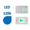 1206 LED синий 2.8-3.0V 460-470nm 100mcd
