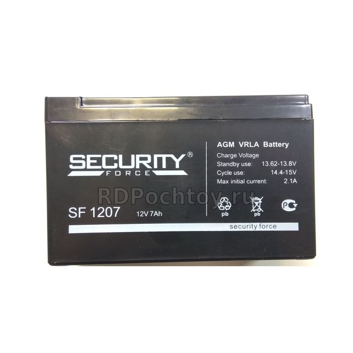 Аккумулятор 7 ампер часов. Аккумулятор Security Force SF 1207. Аккумулятор Security Force SF 1207 12v 7ah 12в 7ач. SF 1207 аккумуляторная батарея. SF-1207 аккумуляторная батарея (7 а/ч).